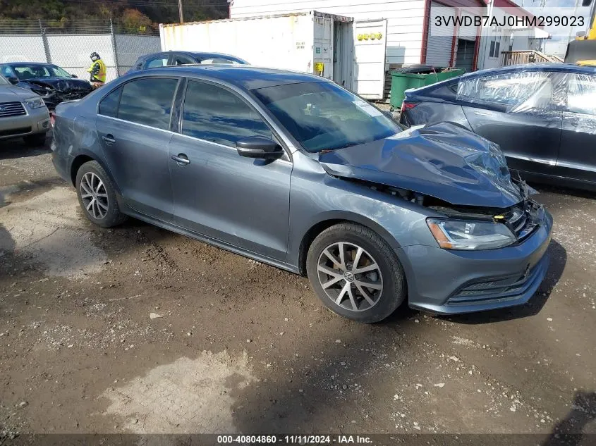 2017 Volkswagen Jetta 1.4T Se VIN: 3VWDB7AJ0HM299023 Lot: 40804860