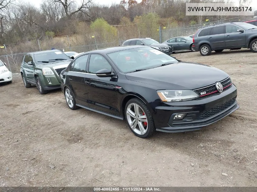 2017 Volkswagen Jetta Gli VIN: 3VW4T7AJ9HM335174 Lot: 40852455