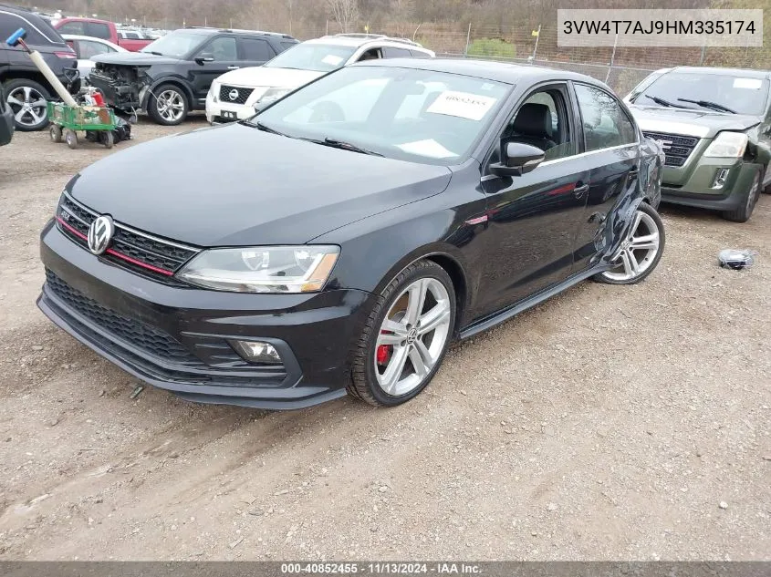 2017 Volkswagen Jetta Gli VIN: 3VW4T7AJ9HM335174 Lot: 40852455