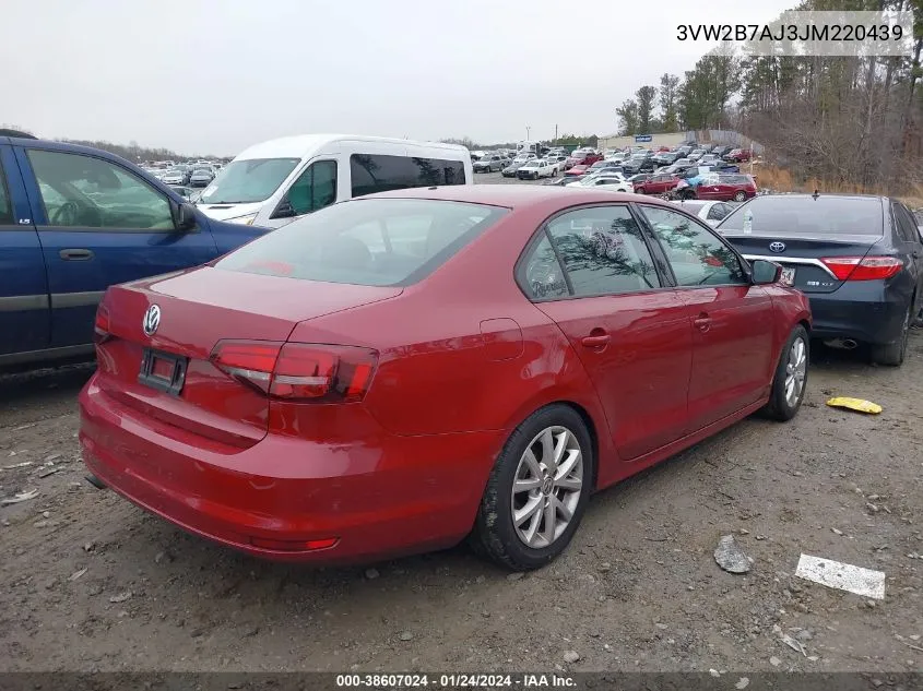 3VW2B7AJ3JM220439 2018 Volkswagen Jetta 1.4T S