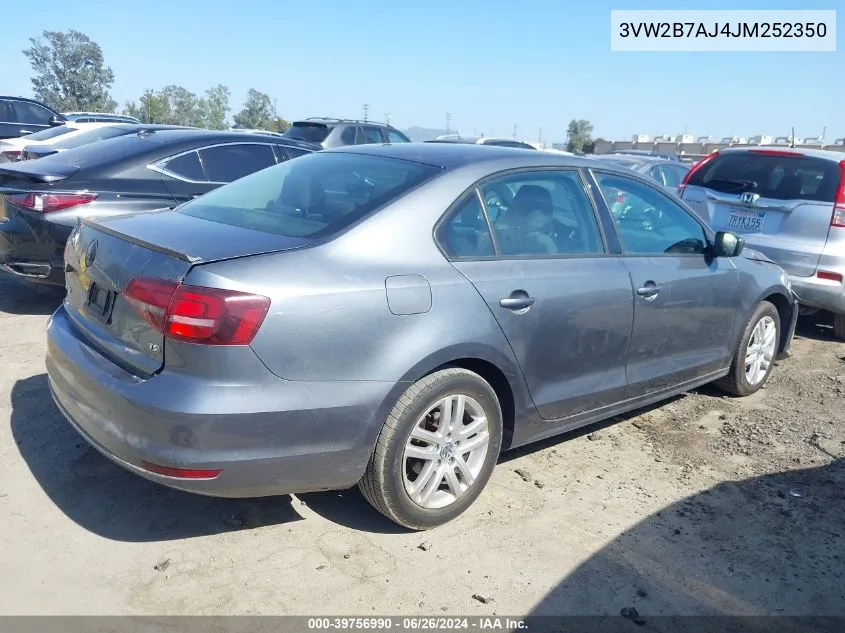 3VW2B7AJ4JM252350 2018 Volkswagen Jetta 1.4T S