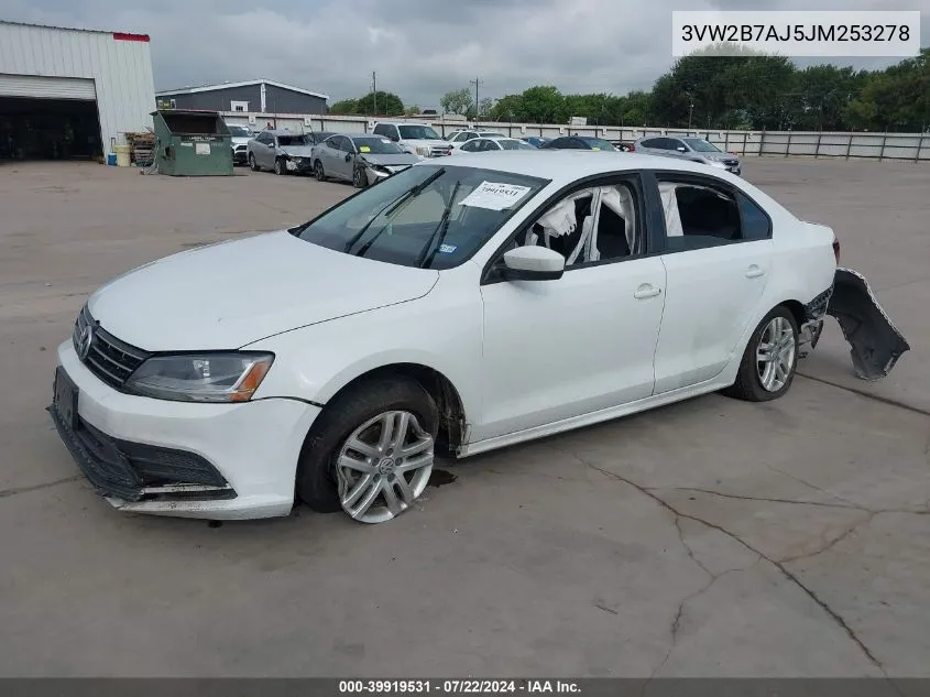 2018 Volkswagen Jetta 1.4T S VIN: 3VW2B7AJ5JM253278 Lot: 39919531