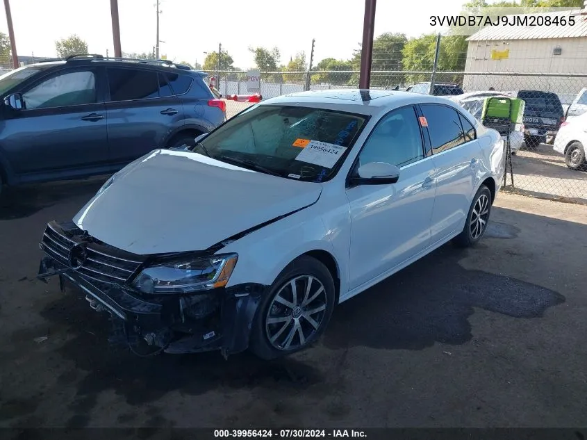 2018 Volkswagen Jetta 1.4T Se/1.4T Wolfsburg Edition VIN: 3VWDB7AJ9JM208465 Lot: 39956424