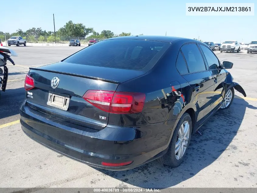 2018 Volkswagen Jetta 1.4T S VIN: 3VW2B7AJXJM213861 Lot: 40036789