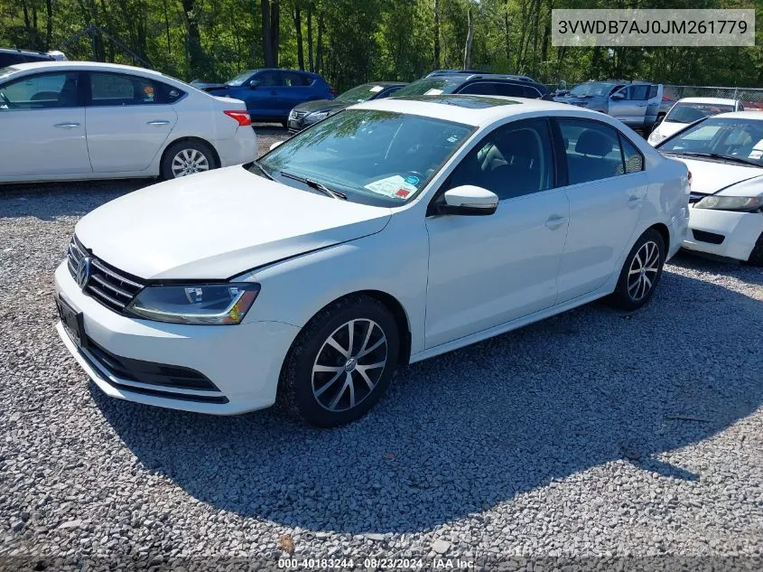 2018 Volkswagen Jetta 1.4T Se/1.4T Wolfsburg Edition VIN: 3VWDB7AJ0JM261779 Lot: 40183244