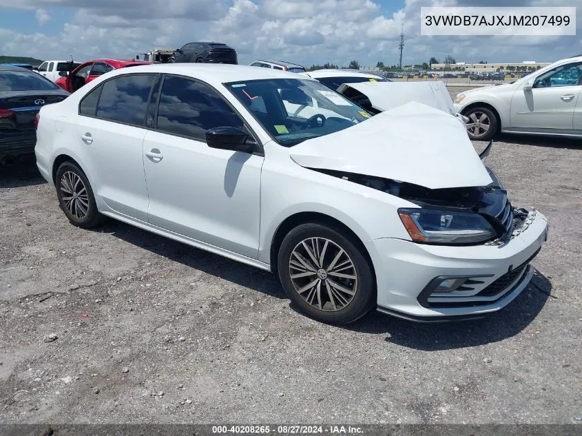 3VWDB7AJXJM207499 2018 Volkswagen Jetta 1.4T Se/1.4T Wolfsburg Edition