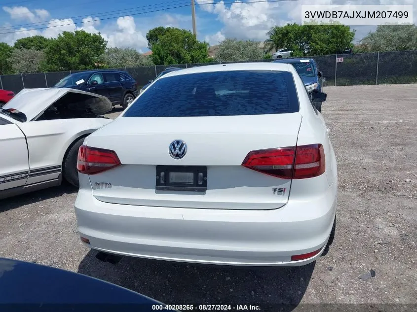 2018 Volkswagen Jetta 1.4T Se/1.4T Wolfsburg Edition VIN: 3VWDB7AJXJM207499 Lot: 40208265