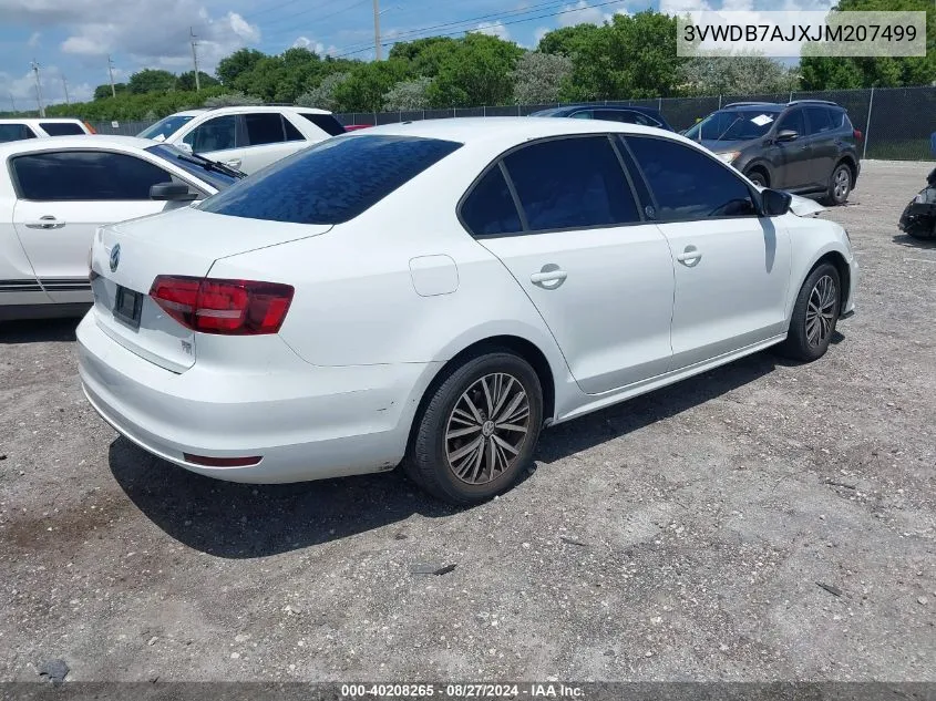 2018 Volkswagen Jetta 1.4T Se/1.4T Wolfsburg Edition VIN: 3VWDB7AJXJM207499 Lot: 40208265