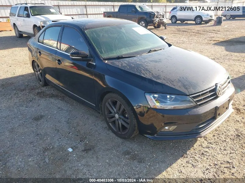 3VWL17AJXJM212605 2018 Volkswagen Jetta 1.8T Sel