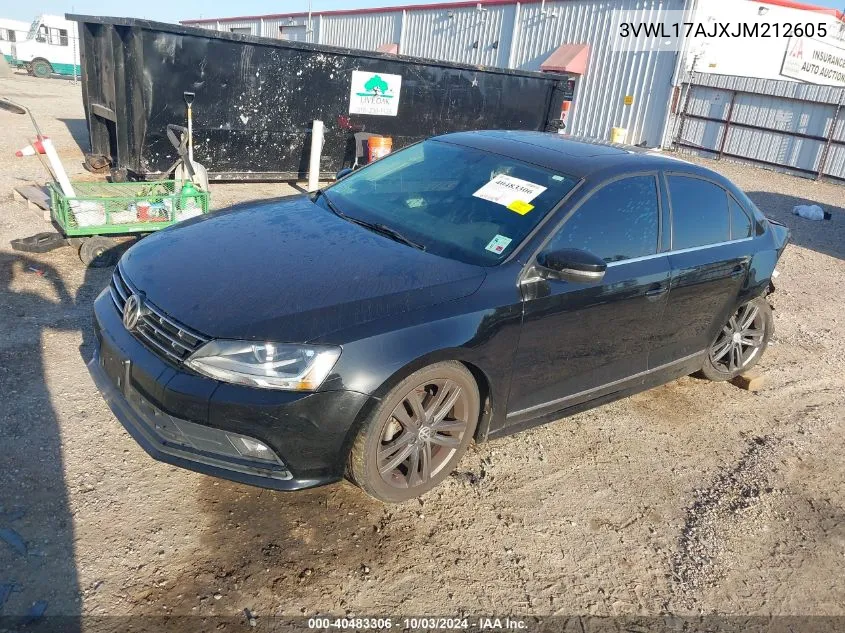 2018 Volkswagen Jetta 1.8T Sel VIN: 3VWL17AJXJM212605 Lot: 40483306