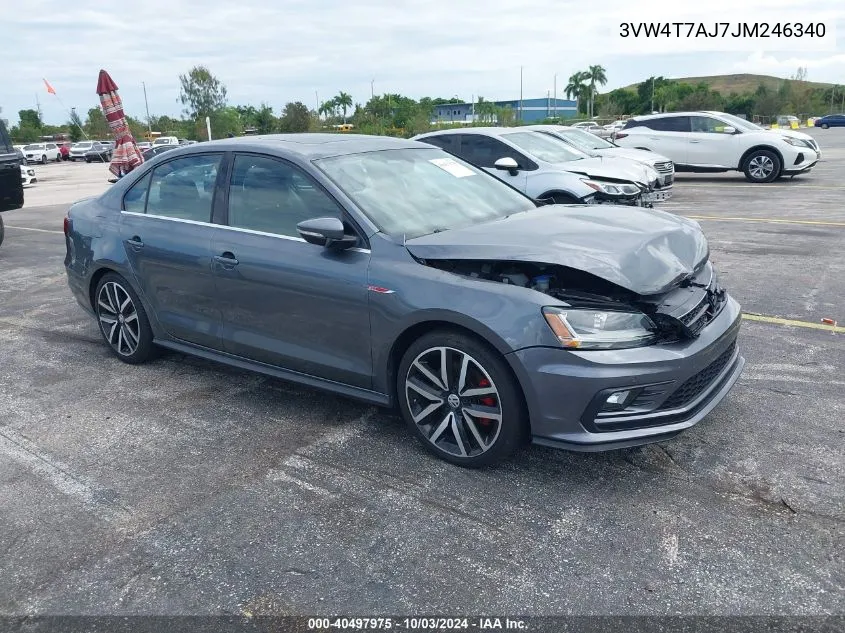 3VW4T7AJ7JM246340 2018 Volkswagen Jetta 2.0T Gli