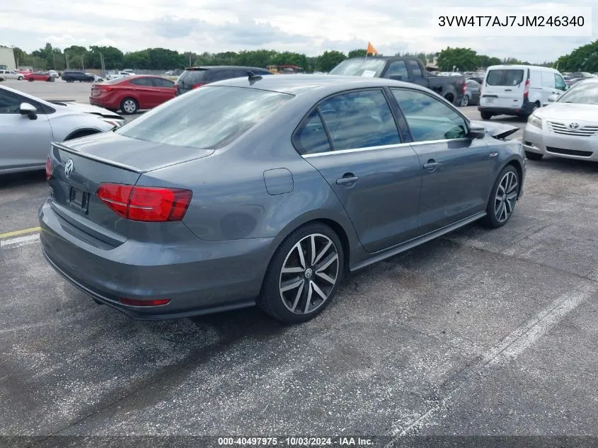 3VW4T7AJ7JM246340 2018 Volkswagen Jetta 2.0T Gli