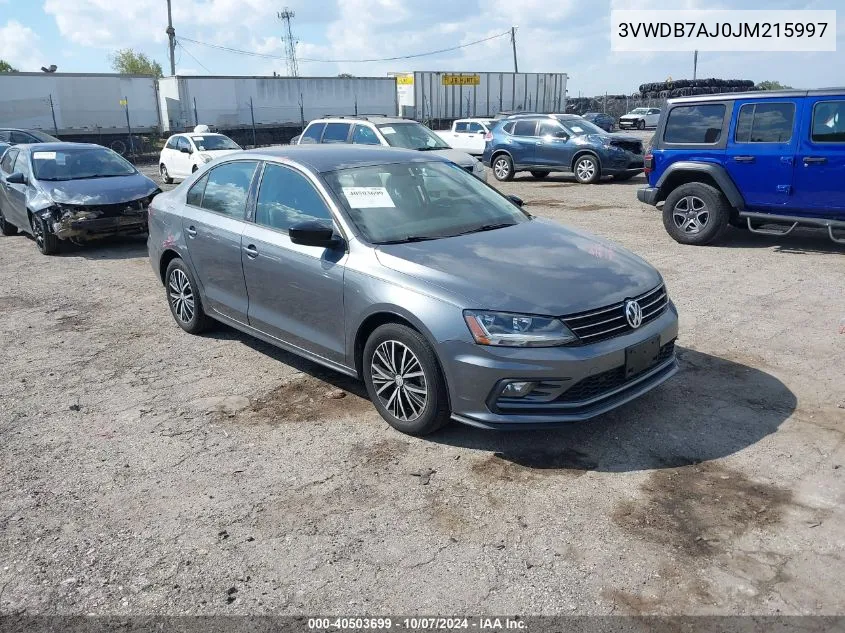 3VWDB7AJ0JM215997 2018 Volkswagen Jetta 1.4T Se/1.4T Wolfsburg Edition