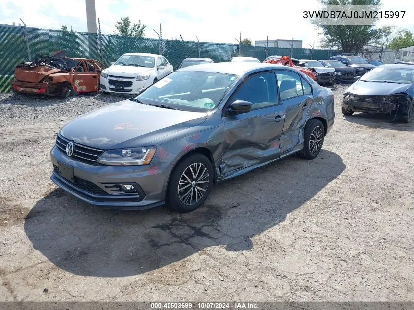 3VWDB7AJ0JM215997 2018 Volkswagen Jetta 1.4T Se/1.4T Wolfsburg Edition