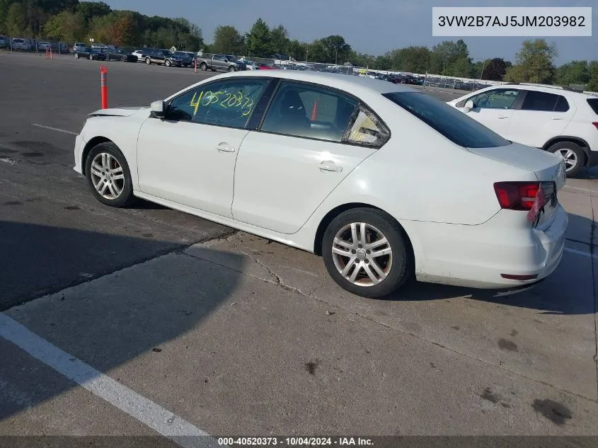 3VW2B7AJ5JM203982 2018 Volkswagen Jetta 1.4T S