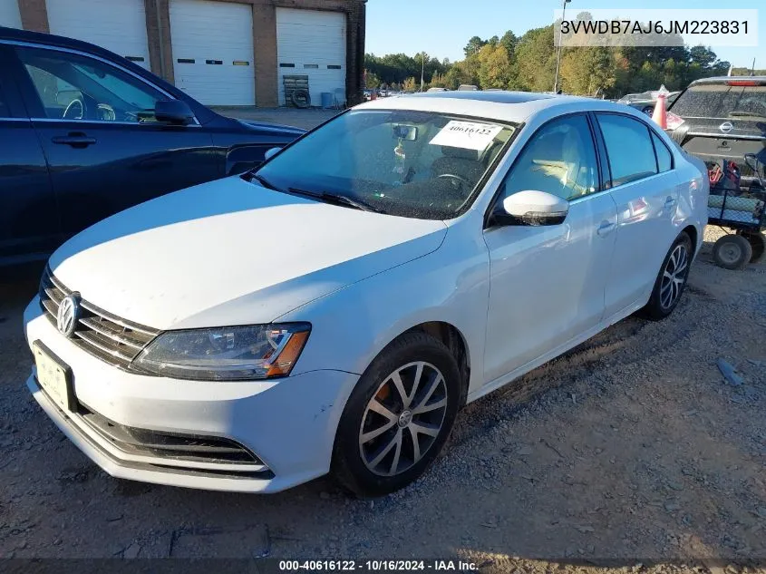 2018 Volkswagen Jetta 1.4T Se/1.4T Wolfsburg Edition VIN: 3VWDB7AJ6JM223831 Lot: 40616122