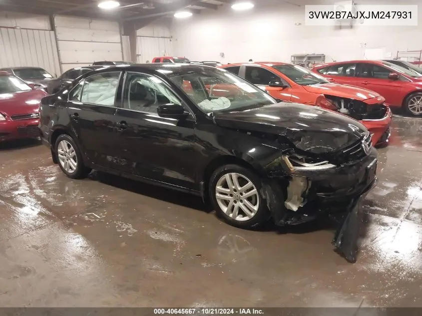 2018 Volkswagen Jetta 1.4T S VIN: 3VW2B7AJXJM247931 Lot: 40645667