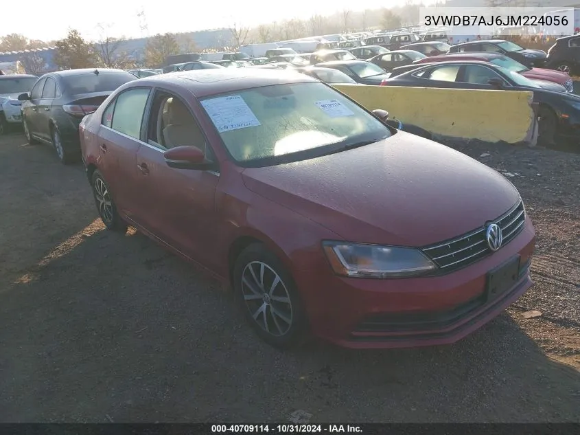 2018 Volkswagen Jetta 1.4T Se/1.4T Wolfsburg Edition VIN: 3VWDB7AJ6JM224056 Lot: 40709114