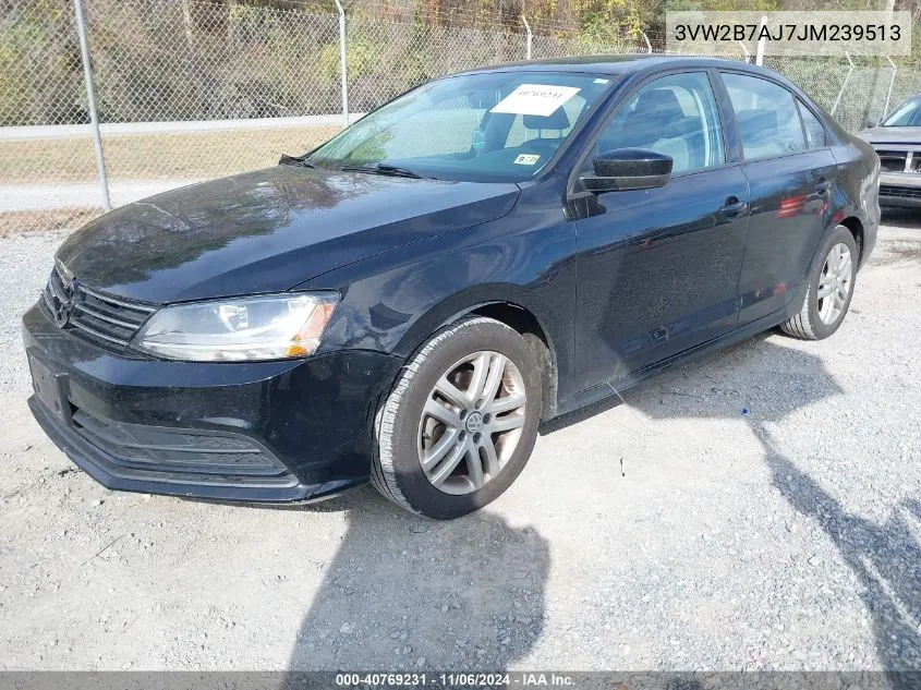 2018 Volkswagen Jetta 1.4T S VIN: 3VW2B7AJ7JM239513 Lot: 40769231