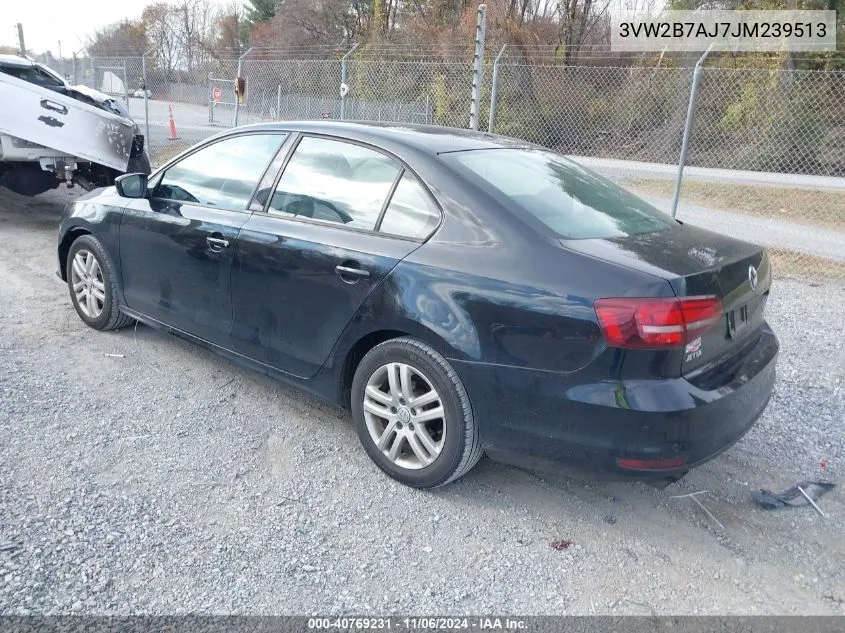 2018 Volkswagen Jetta 1.4T S VIN: 3VW2B7AJ7JM239513 Lot: 40769231