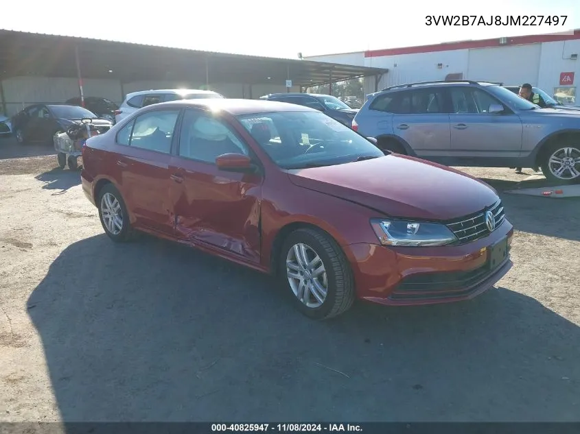 2018 Volkswagen Jetta 1.4T S VIN: 3VW2B7AJ8JM227497 Lot: 40825947