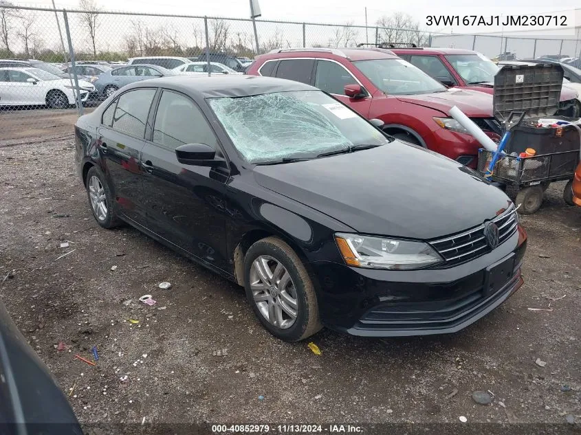 2018 Volkswagen Jetta 1.4T S VIN: 3VW167AJ1JM230712 Lot: 40852979