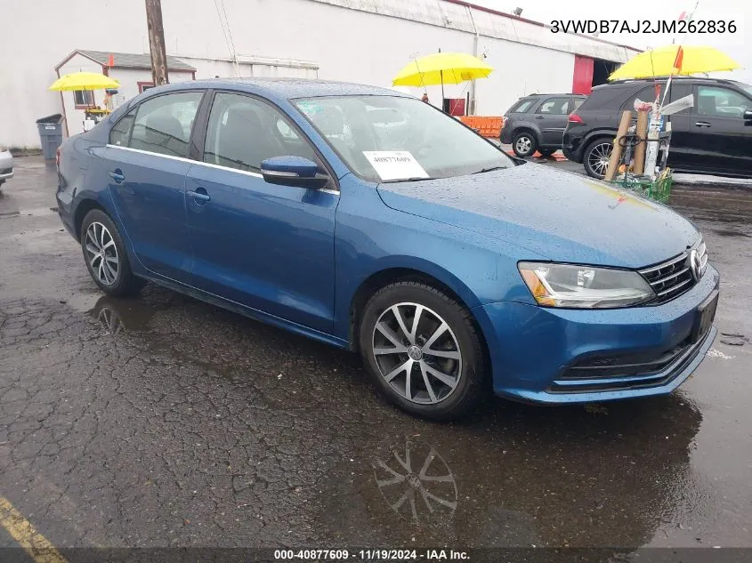 2018 Volkswagen Jetta 1.4T Se/1.4T Wolfsburg Edition VIN: 3VWDB7AJ2JM262836 Lot: 40877609