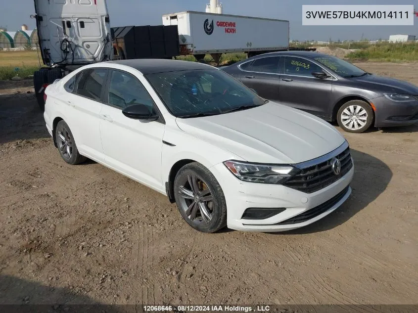 2019 Volkswagen Jetta VIN: 3VWE57BU4KM014111 Lot: 12068646