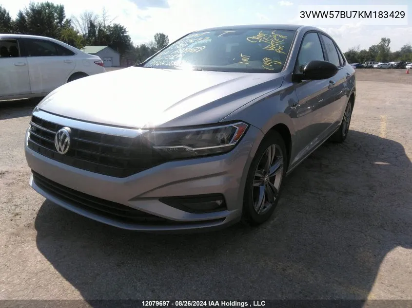 2019 Volkswagen Jetta VIN: 3VWW57BU7KM183429 Lot: 12079697