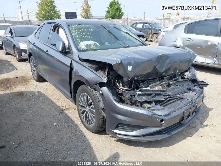 2019 Volkswagen Jetta VIN: 3VWE57BUXKM213471 Lot: 12081328