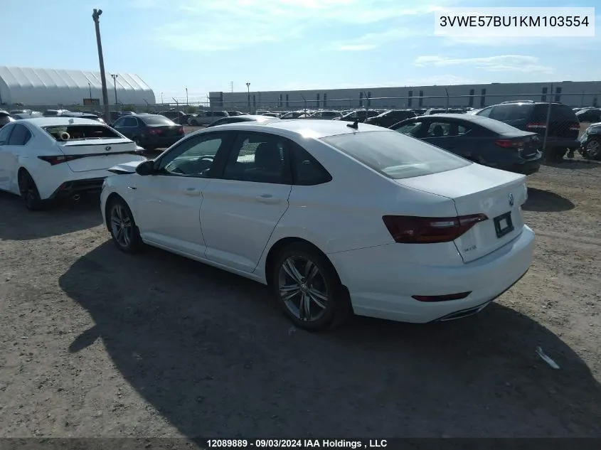 2019 Volkswagen Jetta VIN: 3VWE57BU1KM103554 Lot: 12089889