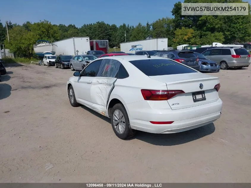 2019 Volkswagen Jetta VIN: 3VWC57BU0KM254179 Lot: 12096458