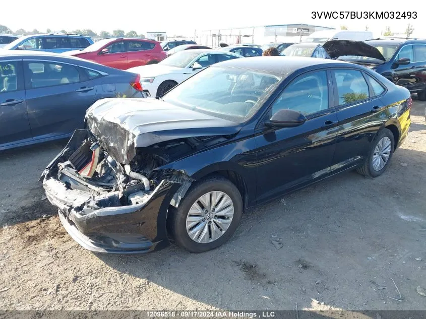 3VWC57BU3KM032493 2019 Volkswagen Jetta