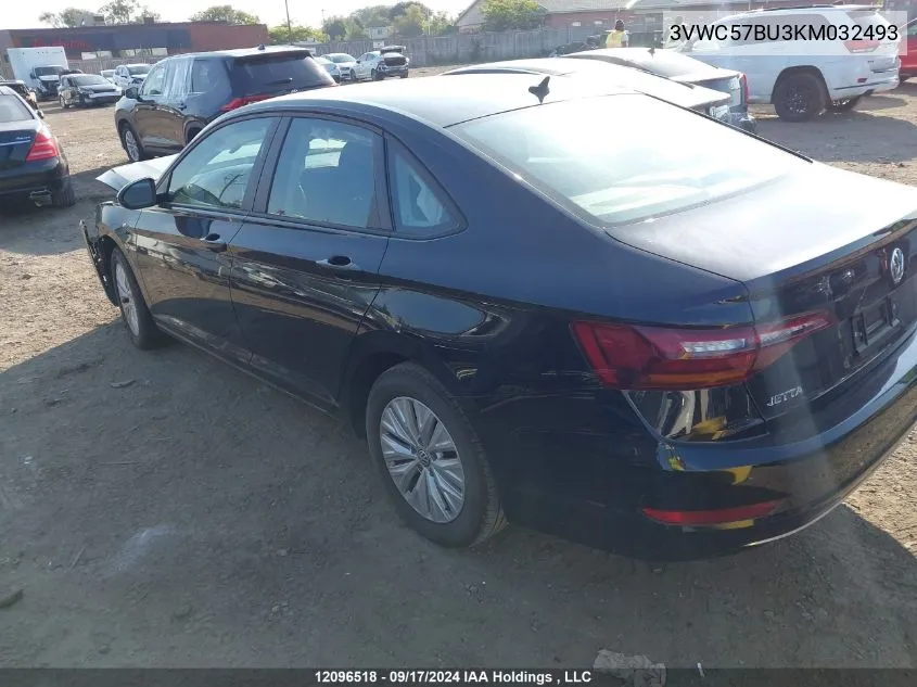 3VWC57BU3KM032493 2019 Volkswagen Jetta