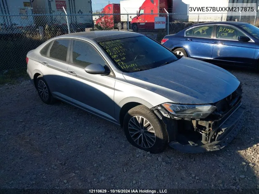 2019 Volkswagen Jetta Sel VIN: 3VWE57BUXKM217875 Lot: 12110629