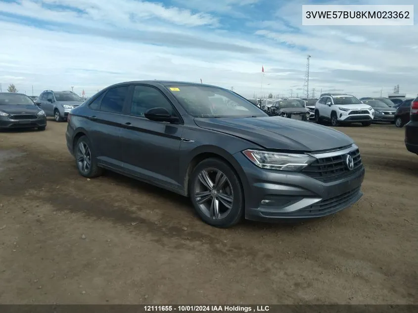 2019 Volkswagen Jetta VIN: 3VWE57BU8KM023362 Lot: 12111655