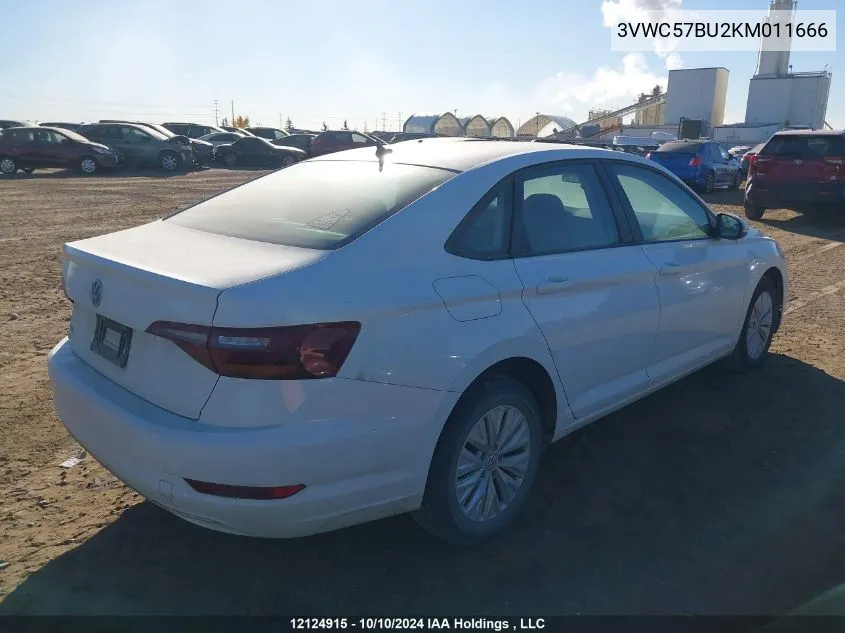 2019 Volkswagen Jetta S/Se/R-Line VIN: 3VWC57BU2KM011666 Lot: 12124915