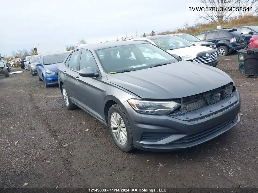 2019 Volkswagen Jetta VIN: 3VWC57BU3KM058544 Lot: 12149833