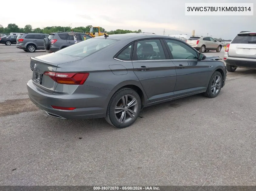 2019 Volkswagen Jetta 1.4T R-Line/1.4T S/1.4T Se VIN: 3VWC57BU1KM083314 Lot: 39372070