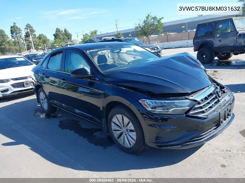 2019 Volkswagen Jetta 1.4T R-Line/1.4T S/1.4T Se VIN: 3VWC57BU8KM031632 Lot: 39385453