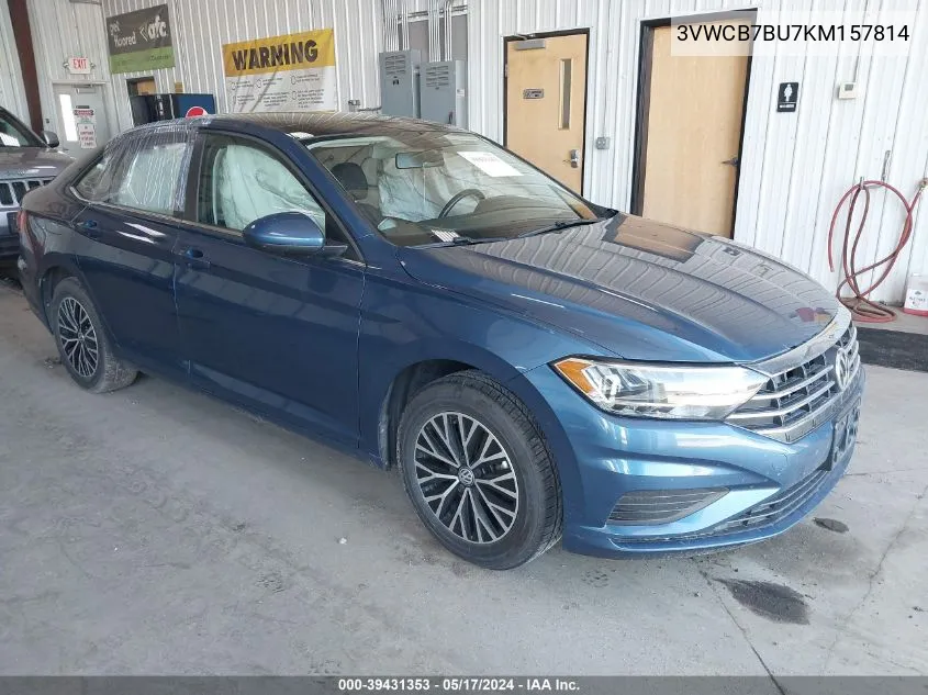 2019 Volkswagen Jetta 1.4T R-Line/1.4T S/1.4T Se VIN: 3VWCB7BU7KM157814 Lot: 39431353