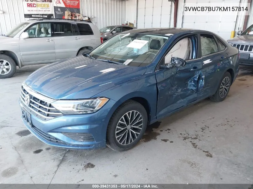 2019 Volkswagen Jetta 1.4T R-Line/1.4T S/1.4T Se VIN: 3VWCB7BU7KM157814 Lot: 39431353