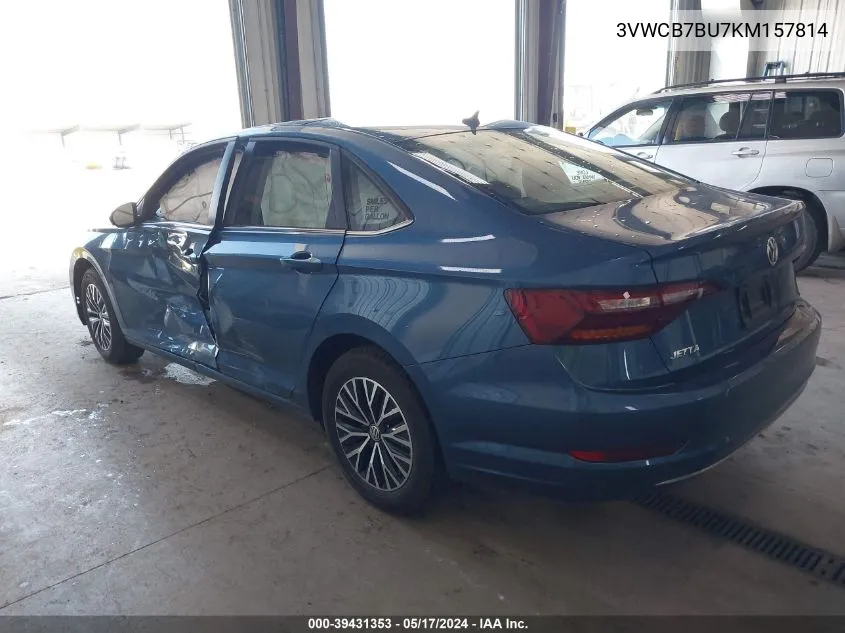 2019 Volkswagen Jetta 1.4T R-Line/1.4T S/1.4T Se VIN: 3VWCB7BU7KM157814 Lot: 39431353