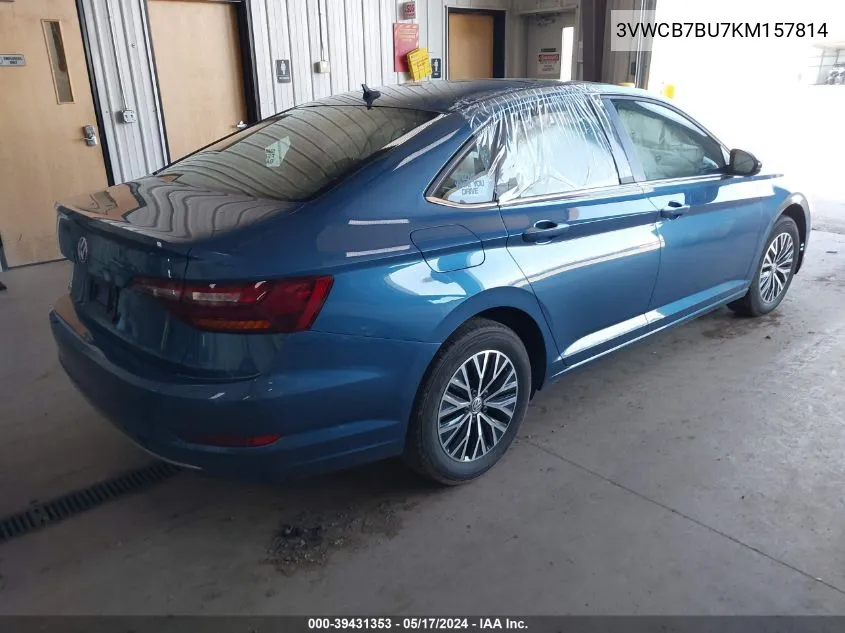 2019 Volkswagen Jetta 1.4T R-Line/1.4T S/1.4T Se VIN: 3VWCB7BU7KM157814 Lot: 39431353