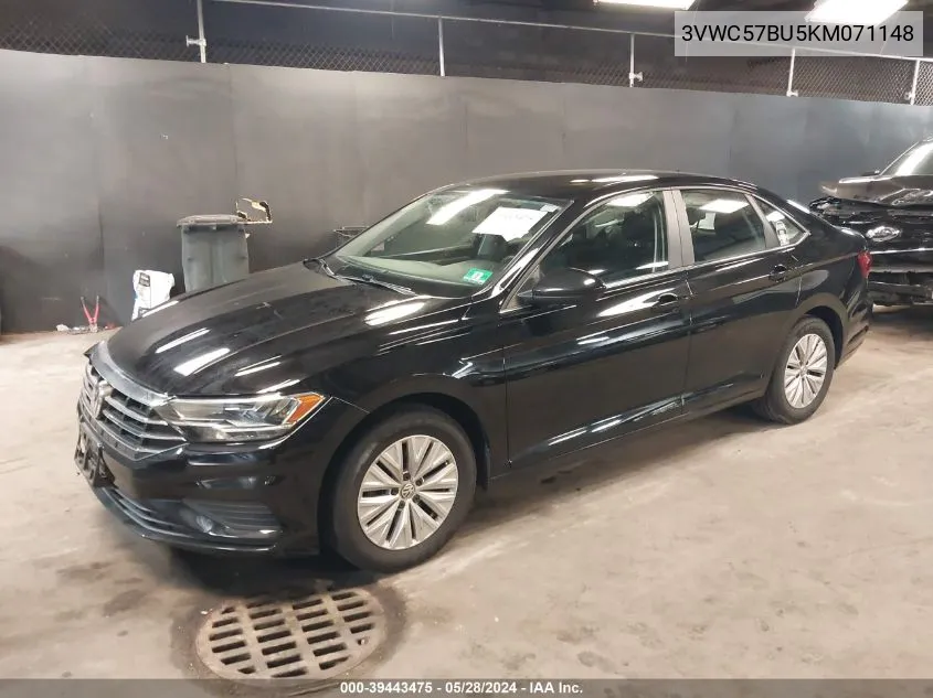 2019 Volkswagen Jetta 1.4T R-Line/1.4T S/1.4T Se VIN: 3VWC57BU5KM071148 Lot: 39443475