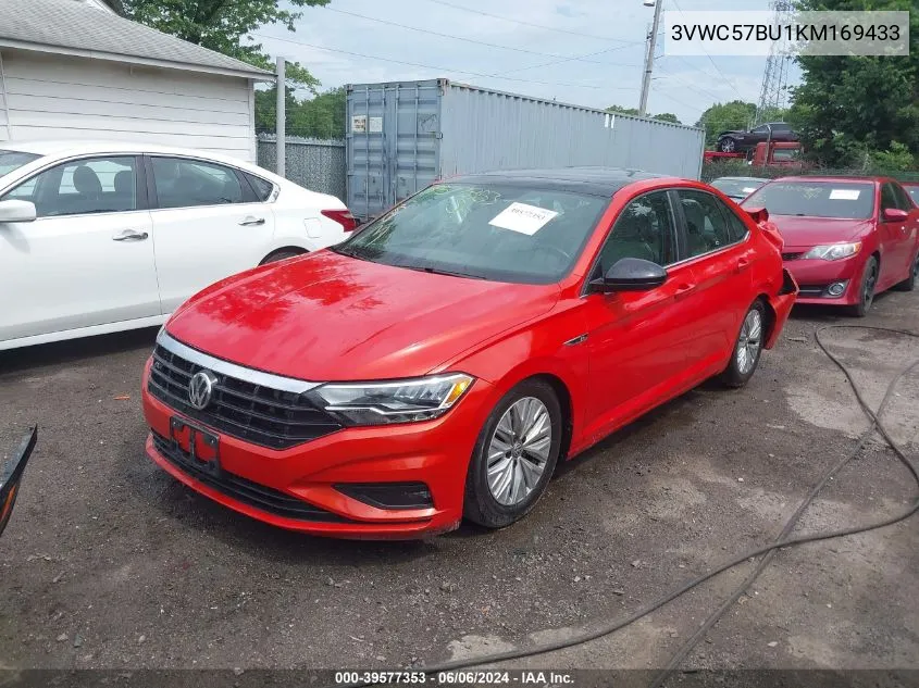 2019 Volkswagen Jetta 1.4T R-Line/1.4T S/1.4T Se VIN: 3VWC57BU1KM169433 Lot: 39577353