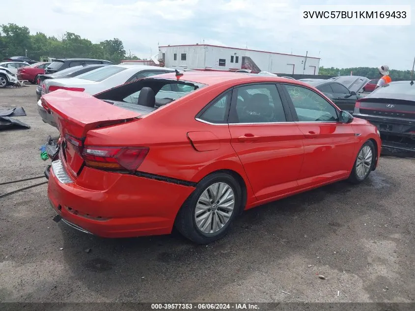 2019 Volkswagen Jetta 1.4T R-Line/1.4T S/1.4T Se VIN: 3VWC57BU1KM169433 Lot: 39577353