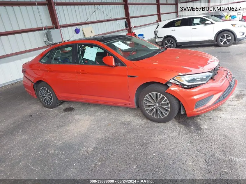 2019 Volkswagen Jetta 1.4T Sel VIN: 3VWE57BU0KM070627 Lot: 39699000