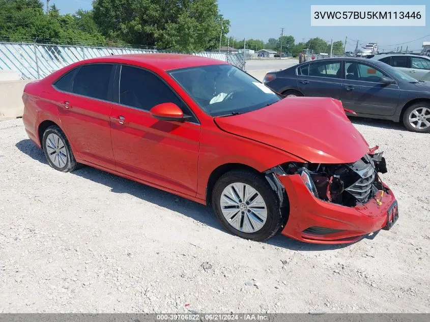 2019 Volkswagen Jetta S/Se/R-Line VIN: 3VWC57BU5KM113446 Lot: 39706822