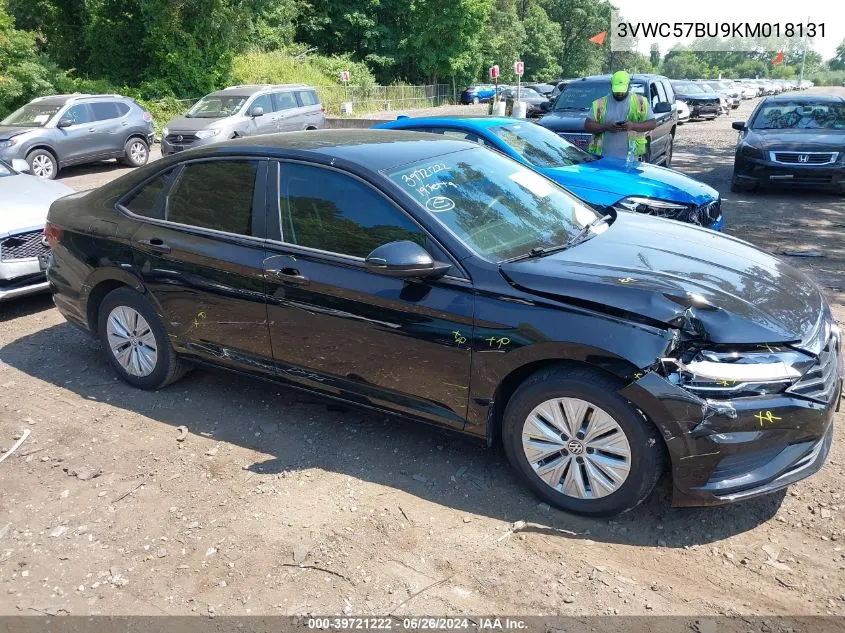 2019 Volkswagen Jetta 1.4T R-Line/1.4T S/1.4T Se VIN: 3VWC57BU9KM018131 Lot: 39721222